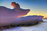 Buckled Ice At Sunrise_33357